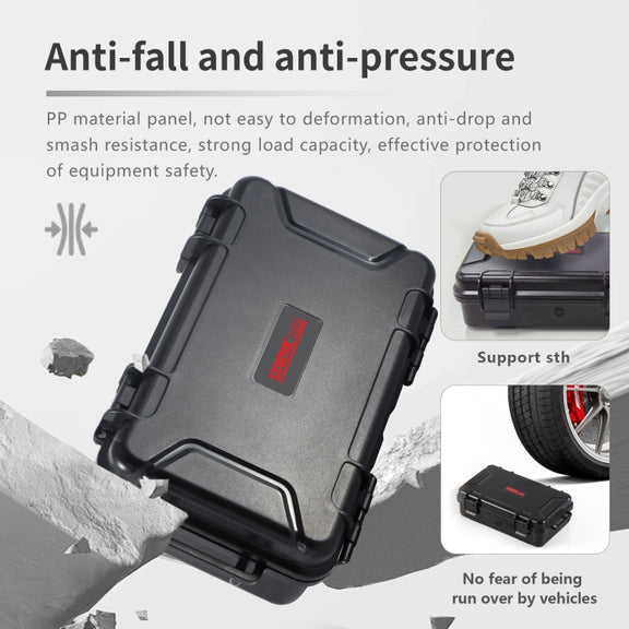 For GoPro HERO STARTRC Water-resistant ABS Suitcase Shoulder Storage Box (Black)
