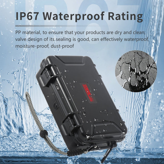 For GoPro HERO STARTRC Water-resistant ABS Suitcase Shoulder Storage Box (Black)