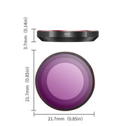 For Insta360 GO 3S STARTRC 4 in 1 ND8 ND16 ND32 ND64 Camera Lens Filter (Black Red)