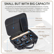 For Insta360 Ace / Ace Pro STARTRC Portable PU Storage Box Case (Black)