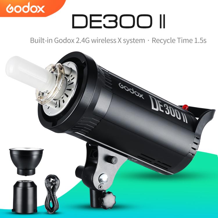 Godox DE300II 300Ws Studio Flash Light Strobe Lamp Head Bowens Mount Speedlight (EU Plug)