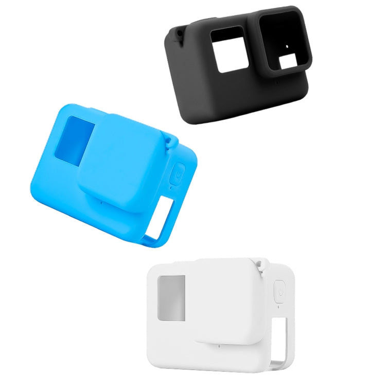 For Insta360 Ace Body Silicone Protective Case with Lens Cap (Blue)