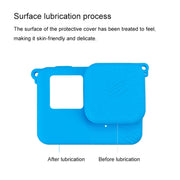 For Insta360 Ace Body Silicone Protective Case with Lens Cap (Blue)
