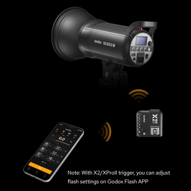 Godox SK300II-V Studio Flash Photo Light 300Ws Bowens Mount Monolight Light (UK Plug)