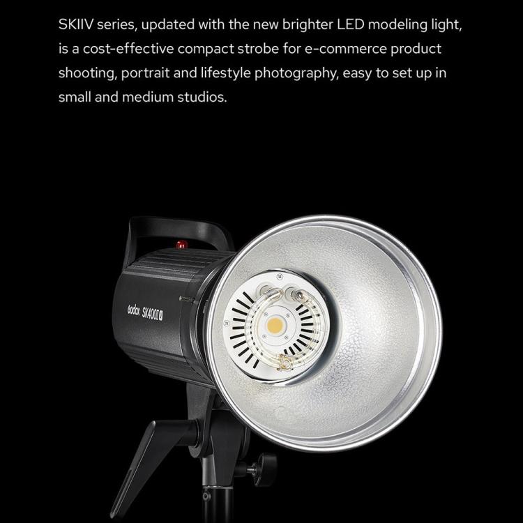 Godox SK400II-V Studio Flash Photo Light 400Ws Bowens Mount Monolight Light (UK Plug)