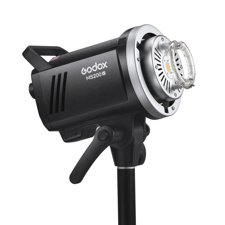 Godox MS200-V Studio Flash Light 200Ws Bowens Mount Strobe Light with Lamp Cover (UK Plug)