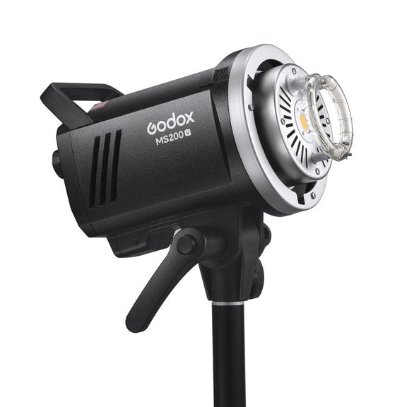 Godox MS200-V Studio Flash Light 200Ws Bowens Mount Strobe Light with Lamp Cover (EU Plug)