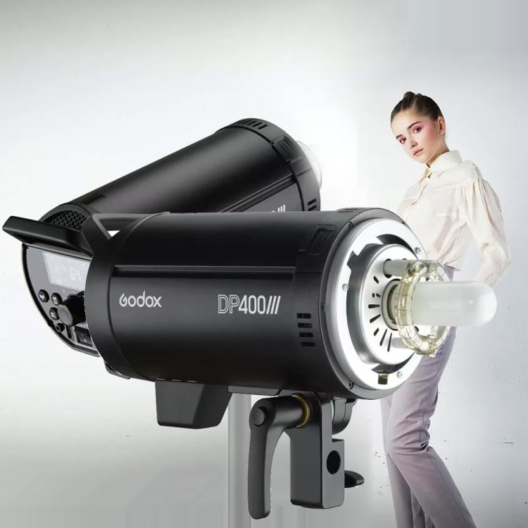 Godox DP400III Studio Flash Photo Light 400Ws 2.4G Wireless X System Bowens Mount Strobe Light, No Lamp Cover (US Plug)