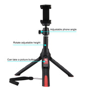 20-68cm Grip Foldable Tripod Holder Multi-functional Selfie Stick Extension Monopod with Phone Clip & Remote Control, For iPhone, Galaxy, Huawei, Xiaomi, HTC, Sony, Google and other Smartphones