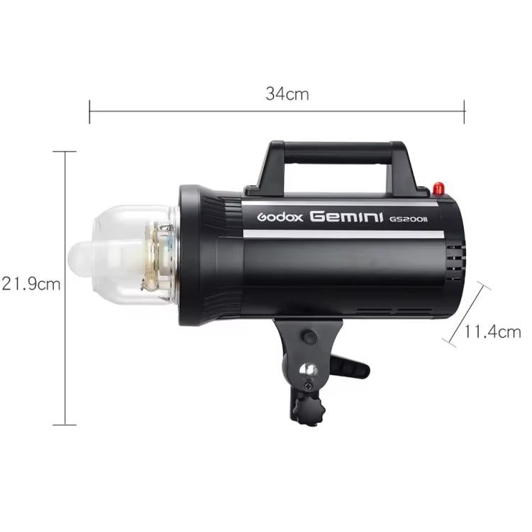 Godox Gemini GS200II Studio Flash Light 200Ws Bowens Mount Strobe Flash (UK Plug)