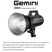 Godox Gemini GS200II Studio Flash Light 200Ws Bowens Mount Strobe Flash (EU Plug)