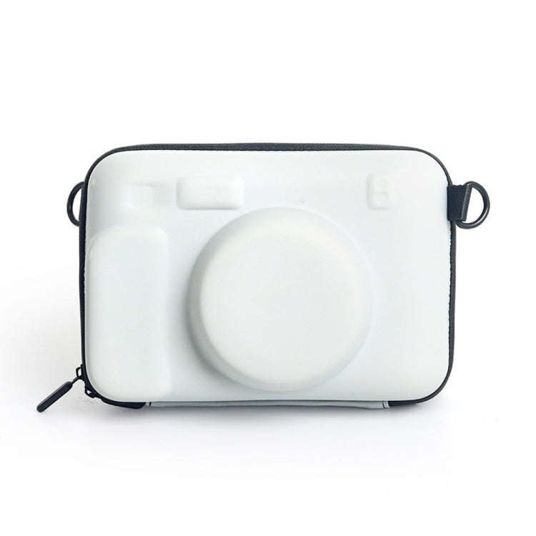Oxford Cloth EVA Storage Bag with Strap For FUJIFILM Instax WIDE 400 / 210 / 300 (White)