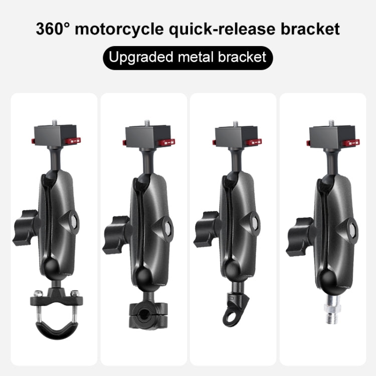 Metal Quick Release Base Adapter for GoPro, Insta360, DJI and Other Action Cameras (Black)