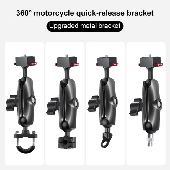 Metal Quick Release Base Adapter for GoPro, Insta360, DJI and Other Action Cameras (Black)