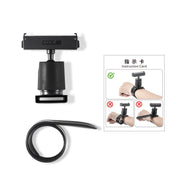 For Insta360 GO 3S / GO 3 STARTRC Silicone Wristband Snap Ring Quick Release Fixed Adapter Mount (Black)