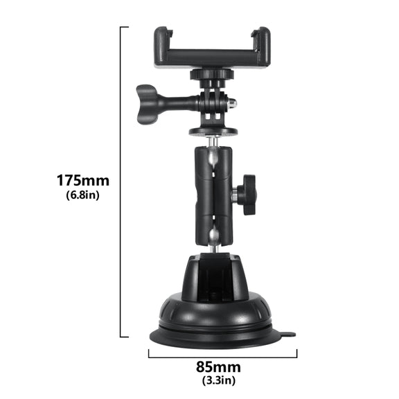 STARTRC Suction Cup Holder Bracket with Phone Clamp (Black)