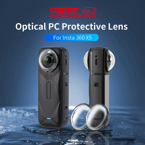 For Insta360 X5 STARTRC Slim Protective Lens Guad PC Lens Cover (Transparent)