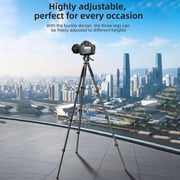 BEXIN RK294 Portable Collapsible Aluminum Alloy Camera Tripod (Black)