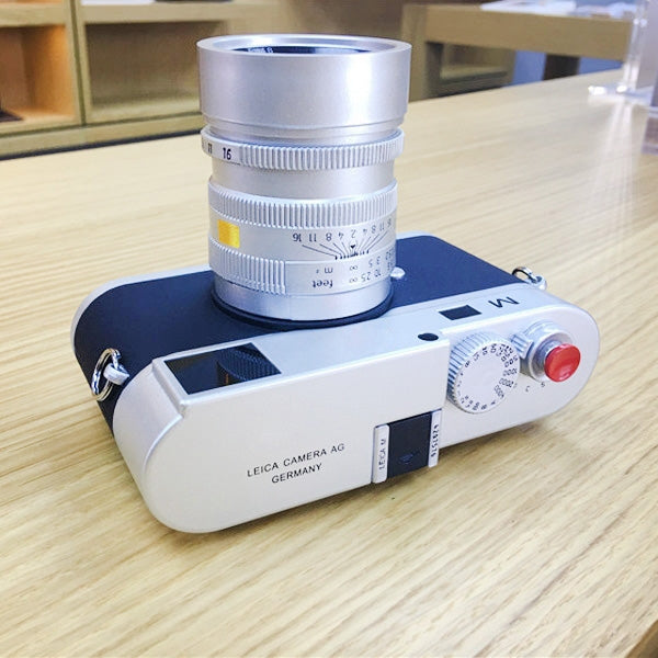 For Leica M Non-Working Fake Dummy DSLR Camera Model Photo Studio Props, Long Lens(Silver)