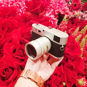 For Leica M Non-Working Fake Dummy DSLR Camera Model Photo Studio Props, Long Lens(Silver)