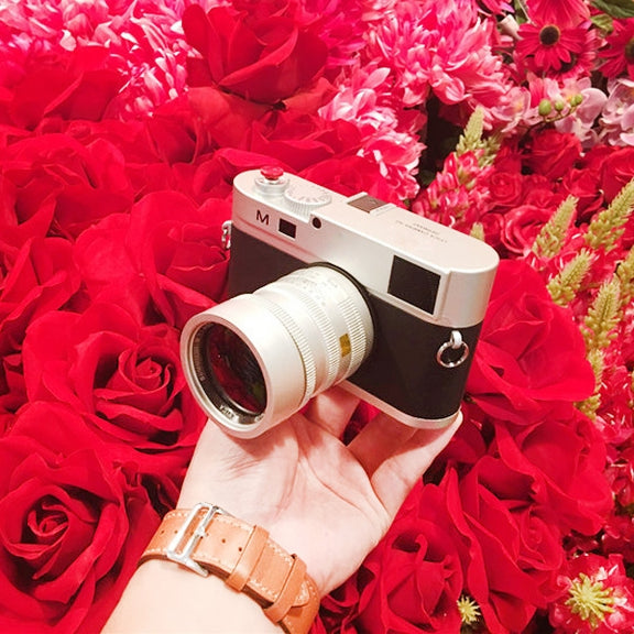 For Leica M Non-Working Fake Dummy DSLR Camera Model Photo Studio Props, Long Lens(Silver)