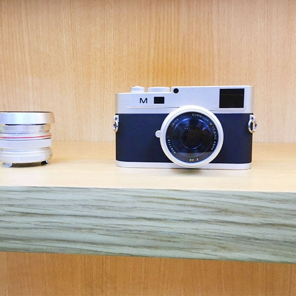 For Leica M Non-Working Fake Dummy DSLR Camera Model Photo Studio Props, Short Lens(Silver)