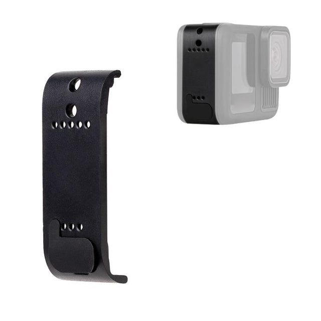 BS Plastic Battery Side Interface Cover with Silicone Plug for GoPro HERO13 Black /12 Black /11 Black /10 Black /9 Black