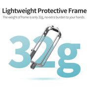 For Insta360 X4 Sunnylife Metal Protective Cage Rig with Cold Shoe Bases & Tripod Adapter (Titanium Color)