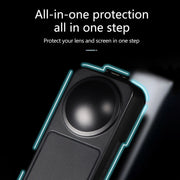 For Insta360 X5 / X4 Screen Lens Protective Cover (Black)