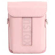 For FUJIFILM Instax mini Link 3 Full Body Leather Case Bag with Strap (Pink)