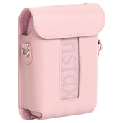 For FUJIFILM Instax mini Link 3 Full Body Leather Case Bag with Strap (Pink)