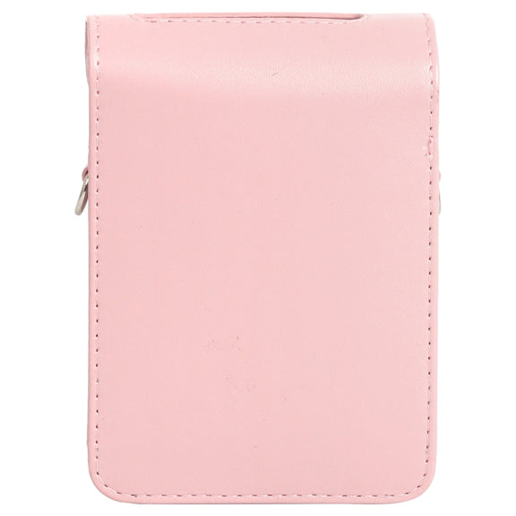 For FUJIFILM Instax mini Link 3 Full Body Leather Case Bag with Strap (Pink)