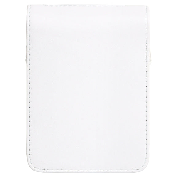 For FUJIFILM Instax mini Link 3 Full Body Leather Case Bag with Strap (White)