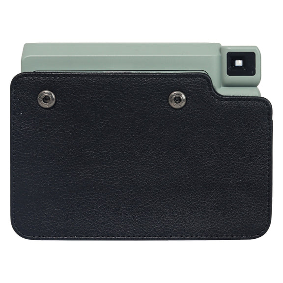 For FUJIFILM Instax WIDE 400 Full Body Leather Case Bag with Strap (Black)