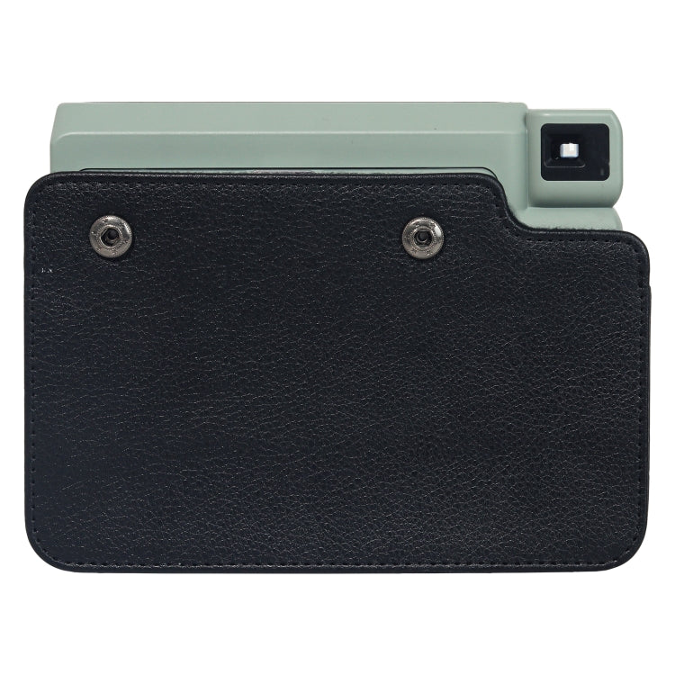 For FUJIFILM Instax WIDE 400 Full Body Leather Case Bag with Strap (Black)