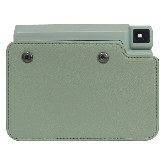 For FUJIFILM Instax WIDE 400 Full Body Leather Case Bag with Strap (Green)