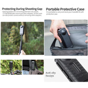 For Insta360 X4 Sunnylife Integrated Lens Screen Protective Cover (Transparent Black)