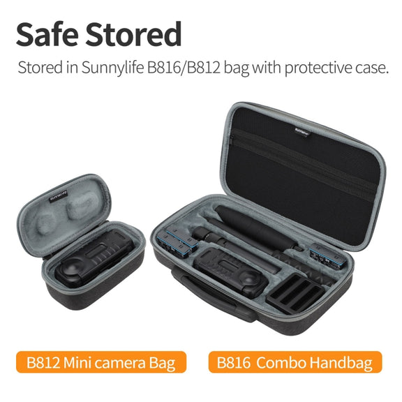 For Insta360 X4 Sunnylife Integrated Lens Screen Protective Cover (Transparent Black)