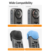For Insta360 X4 Sunnylife Graphene Case High Thermal Conductivity Protective Case with Hand Strap (Black)