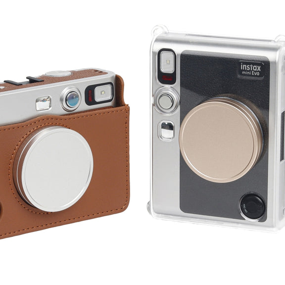 For FUJIFILM Instax mini EVO Camera Lens Cap Aluminum Alloy Protective Cover (Blue)