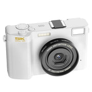 HDC-F01 3.0 inch 5K UHD Photography Digital Camera SLR Camera (White)