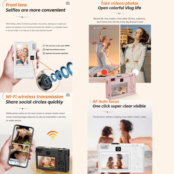 HDC-F01 3.0 inch 5K UHD Photography Digital Camera SLR Camera (Black)