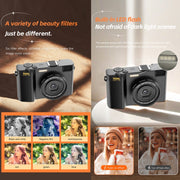 HDC-F01 3.0 inch 5K UHD Photography Digital Camera SLR Camera (Black)