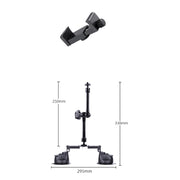 Dual-leg Suction Cup Articulating Friction Magic Arm Phone Clamp Mount (Black)