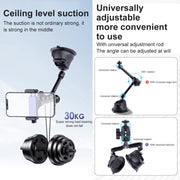 Single Suction Cup Articulating Friction Magic Arm Camera Mount (Black)