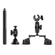 Dual-leg Suction Cup + Single Suction Cup with Selfie Stick Kits (Black) - Holder by PMC TechLife | Online Shopping South Africa | PMC TechLife | Buy Now Pay Later Mobicred