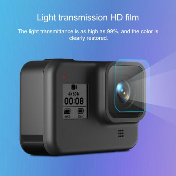 For GoPro HERO8 Black Camera Lens HD Protective Film + LCD Display HD Screen Protector