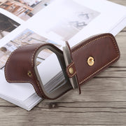 1/4 inch Thread PU Leather Camera Half Case Base for Canon EOS 6D /  6D Mark II (Coffee)