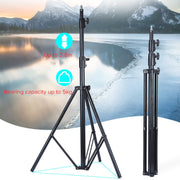 TRIOPO 2.8m Height Professional Photography Metal Lighting Stand Holder for Studio Flash Light