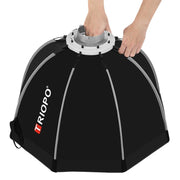 TRIOPO K65 65cm Speedlite Flash Octagon Parabolic Softbox Bowens Mount Diffuser for Speedlite